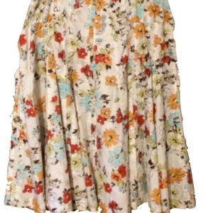 Flirty Floral Print Cabi Skirt